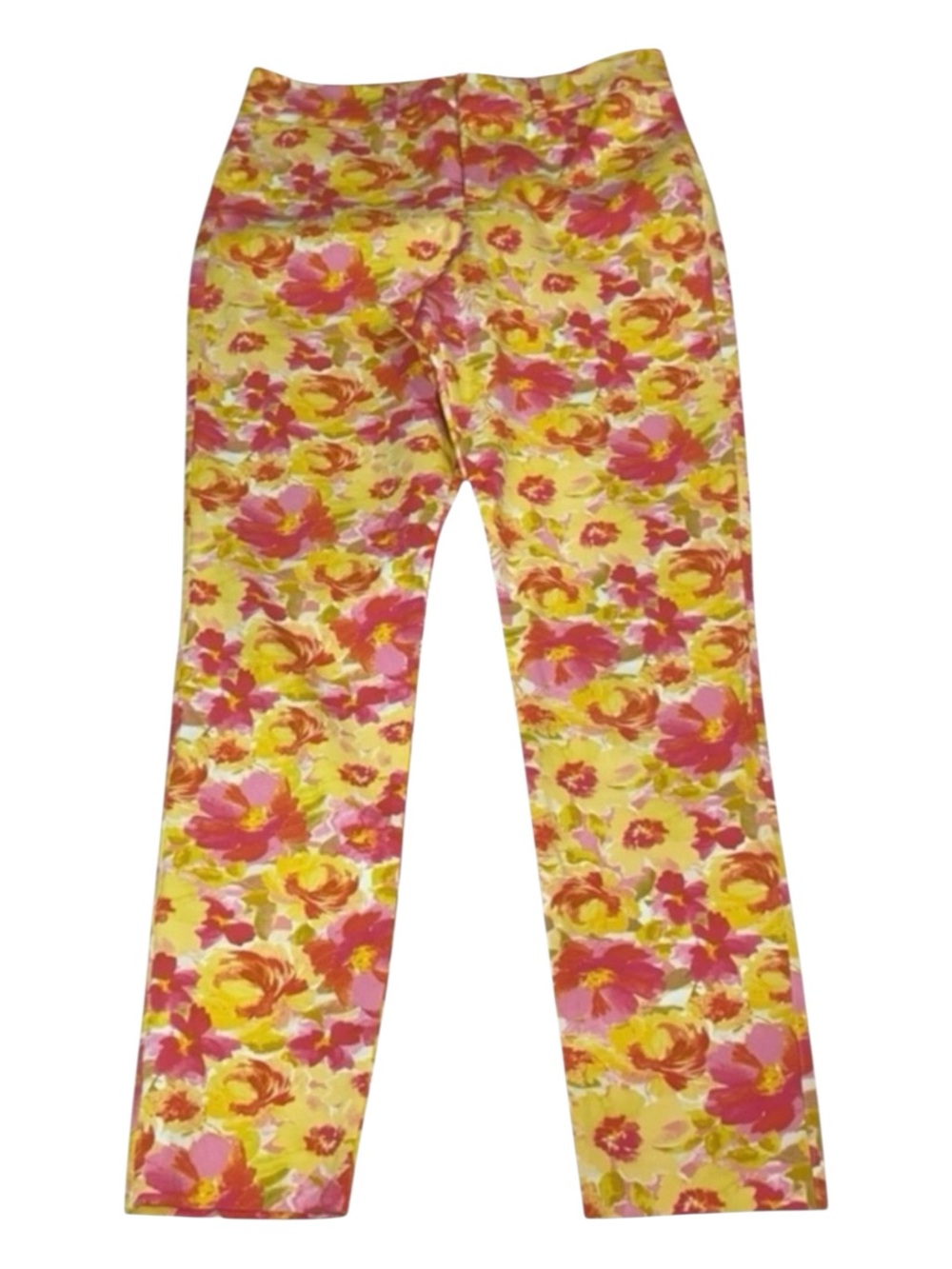 Old Navy (29x26.5) Pixie High‎ Rise Skinny Ankle Pink Floral Stretch Women’s 4
